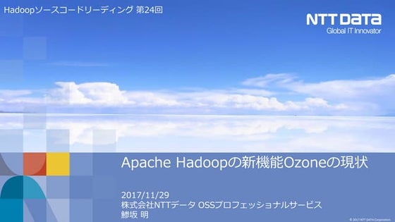 Apache Hadoopの新機能Ozoneの現状