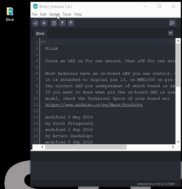 exporting binary file