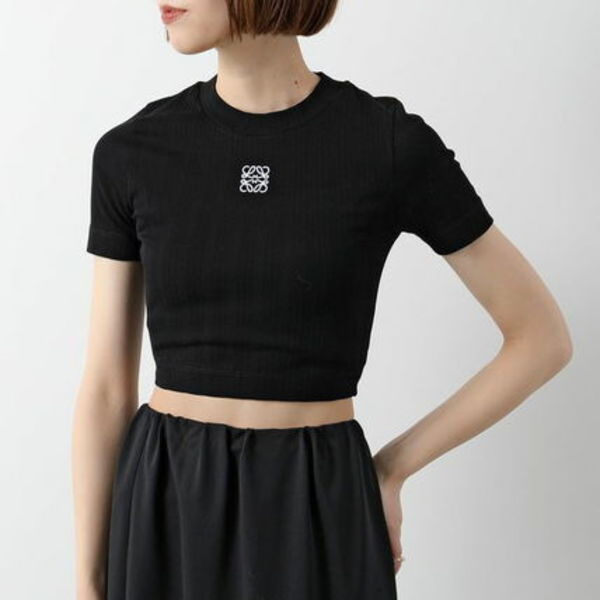 LOEWE Tシャツ ANAGRAM S359Y23X87 半袖 クロップド丈