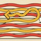 An illustration showing one squiggly arrow going against the stream.