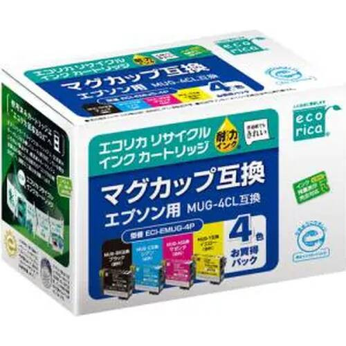 ECI-EMUG-4P エコリカインク EPSON MUG-4CL 4色パック