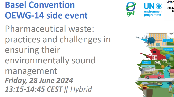 Pharmaceutical waste: practices and challenges in ensuring their environmentally sound management | Basel Convention OEWG-14 side event