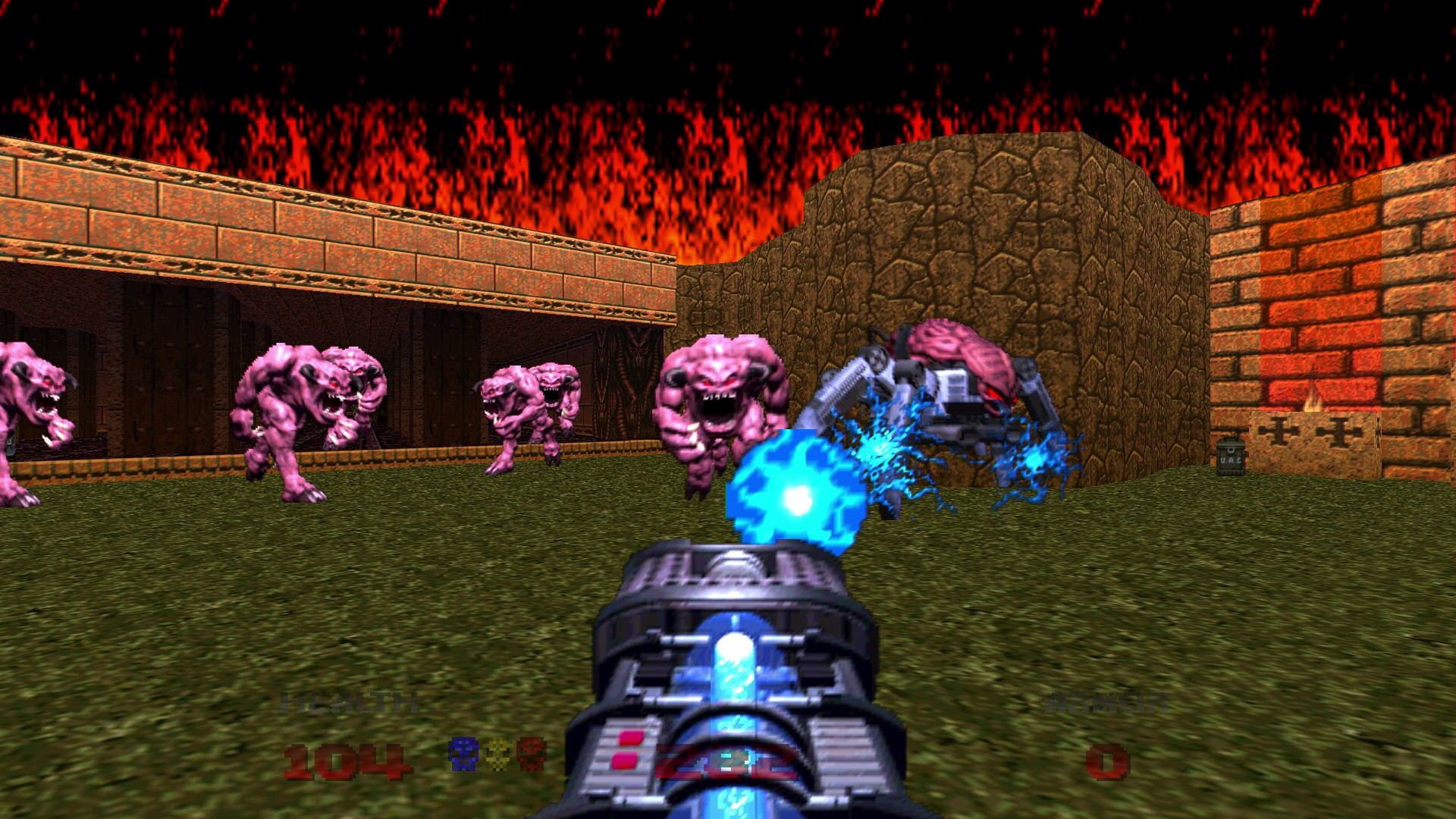 A screenshot of Doom64