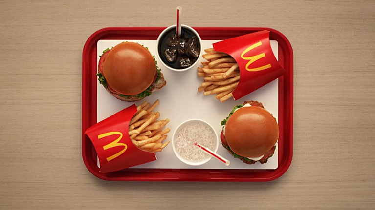 Creative image from a McDonald's campaign