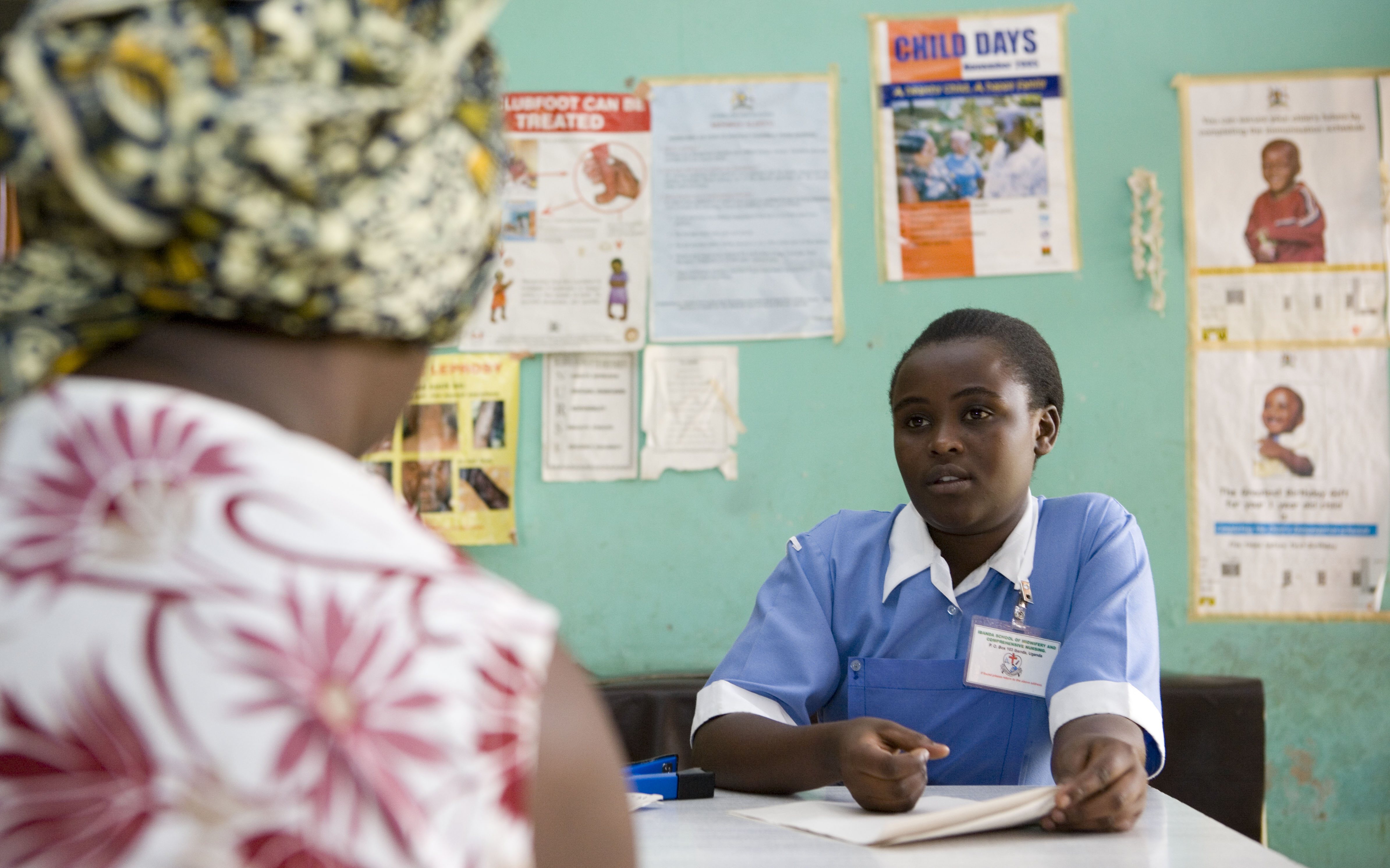 Patient meeting an nurse