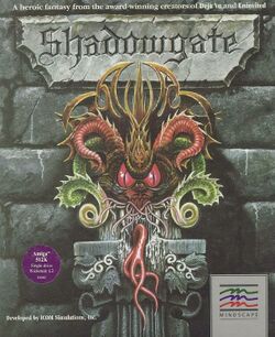 Box artwork for Shadowgate.