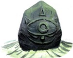 Gossip Stone artwork from Ocarina of Time