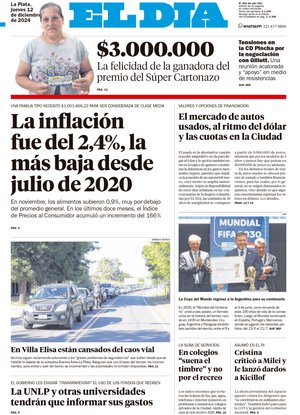 Tapa de la Edición Impresa