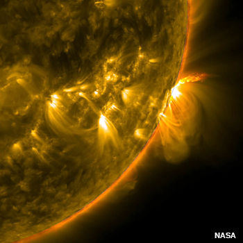 Active region loops. Plasma eruptions and looping arches on the Sun, as viewed by the NASA SDO Slar Mission