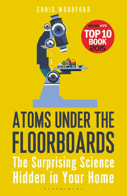 Atoms under the floorboards paperback book cover.