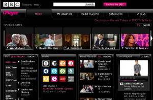 The BBC iPlayer website makes television and radio programs available on demand.