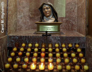 Votive candles at the National Shrine of the Little Flower Basilica in Royal Oak, Michigan by Carol M. Highsmith