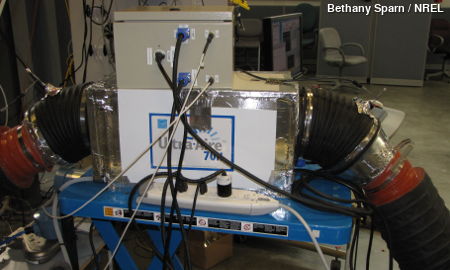 A rigorous lab test of a dehumidifier at NREL.