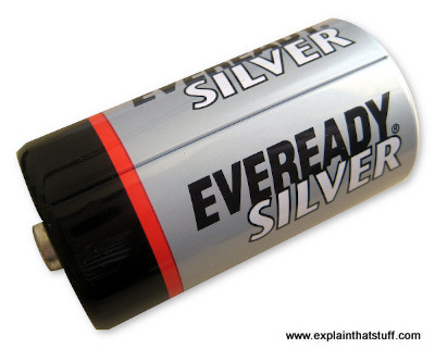 A dry cell Ever Ready battery
