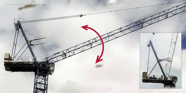 Luffing jib Terex CTL tower crane.