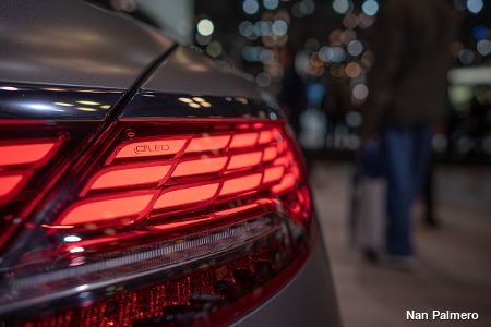 Mercedes-Benz S560 OLED Tail Light at the New York International Auto Show NYIAS