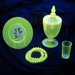 Items made from recycled glass