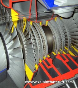 Model of a steam turbine at Think Tank science museum, Birmingham, England.