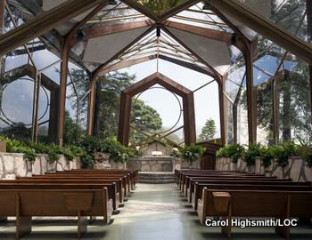 Wayfarers Chapel in Rancho Palos Verdes, California by Carol Highsmith