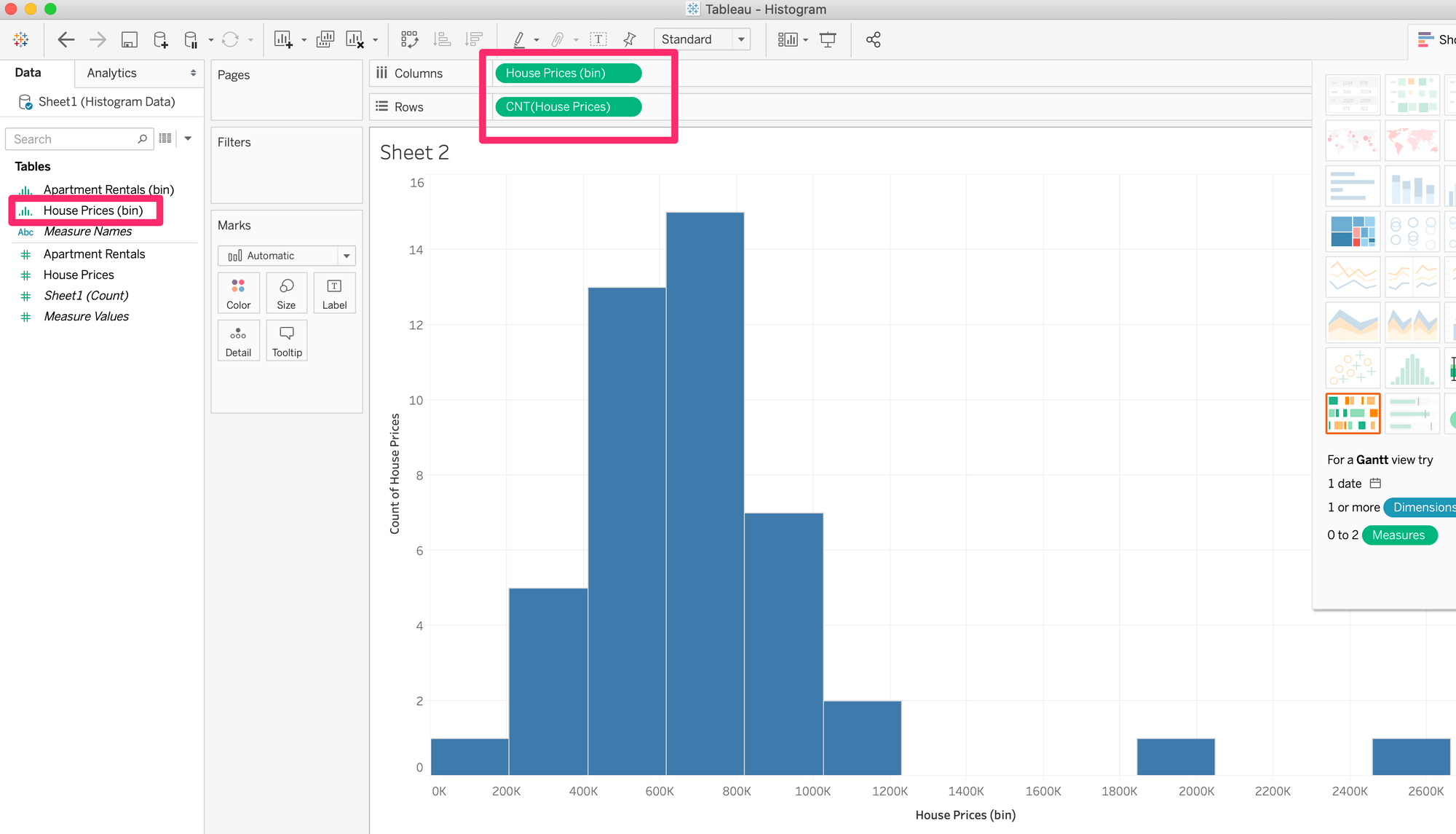 Como fazer um histograma