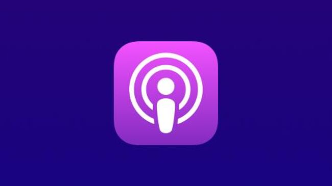 Apple podcasts подкасты логотип (500х500) синий