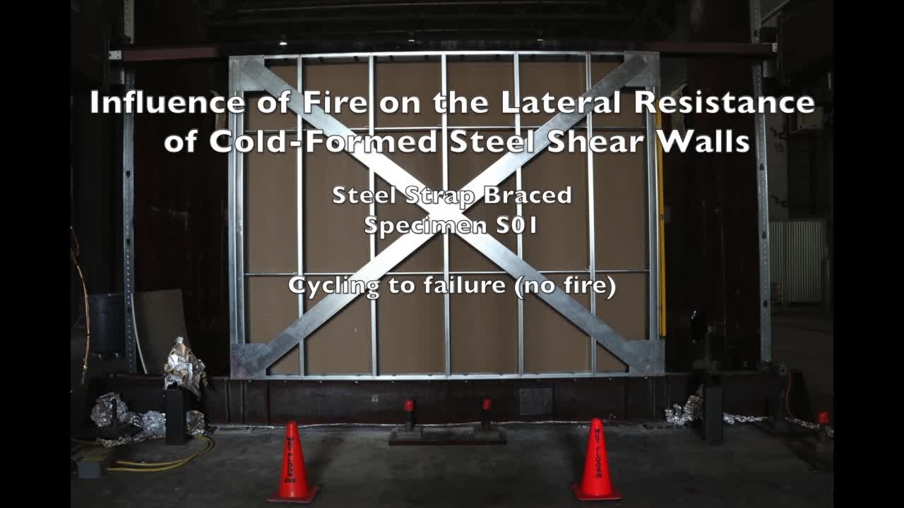 Cold-Formed Steel Shear Wall Structure-Fire Interaction (Specimen S01)