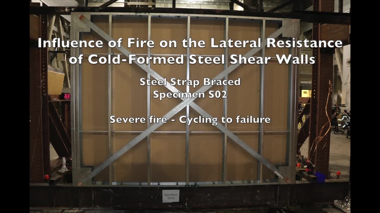 Cold-Formed Steel Shear Wall Structure-Fire Interaction (Specimen S02)