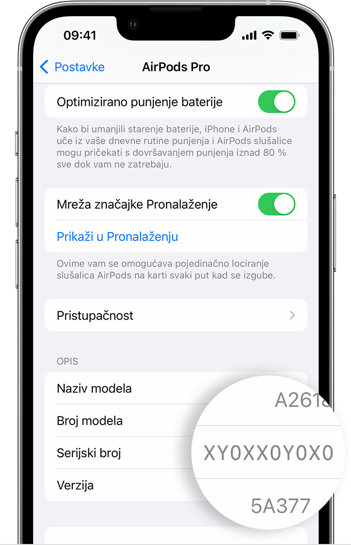 Bluetooth postavke na iPhone uređaju