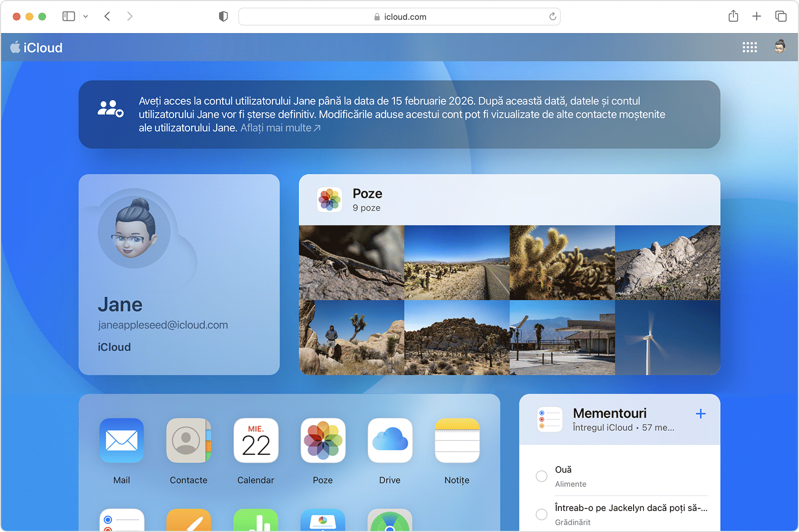 Ecran de computer Mac care ilustrează cum să obții acces ca și Contact de moștenire 