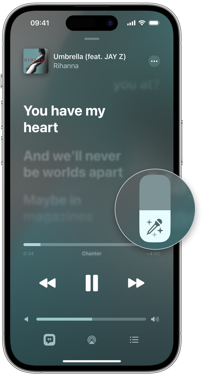 ios-16-iphone-14-pro-music-now-playing-lyrics-vocal-volume-callout