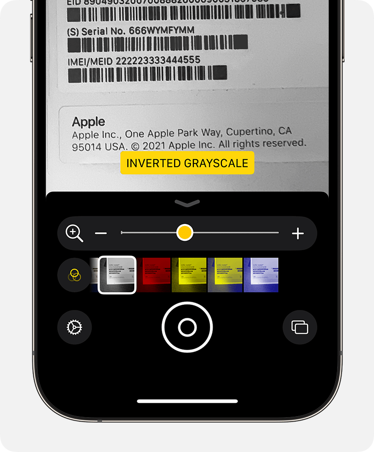 ios-17-iphone-14-pro-magnifier-filters-inverted-grayscale