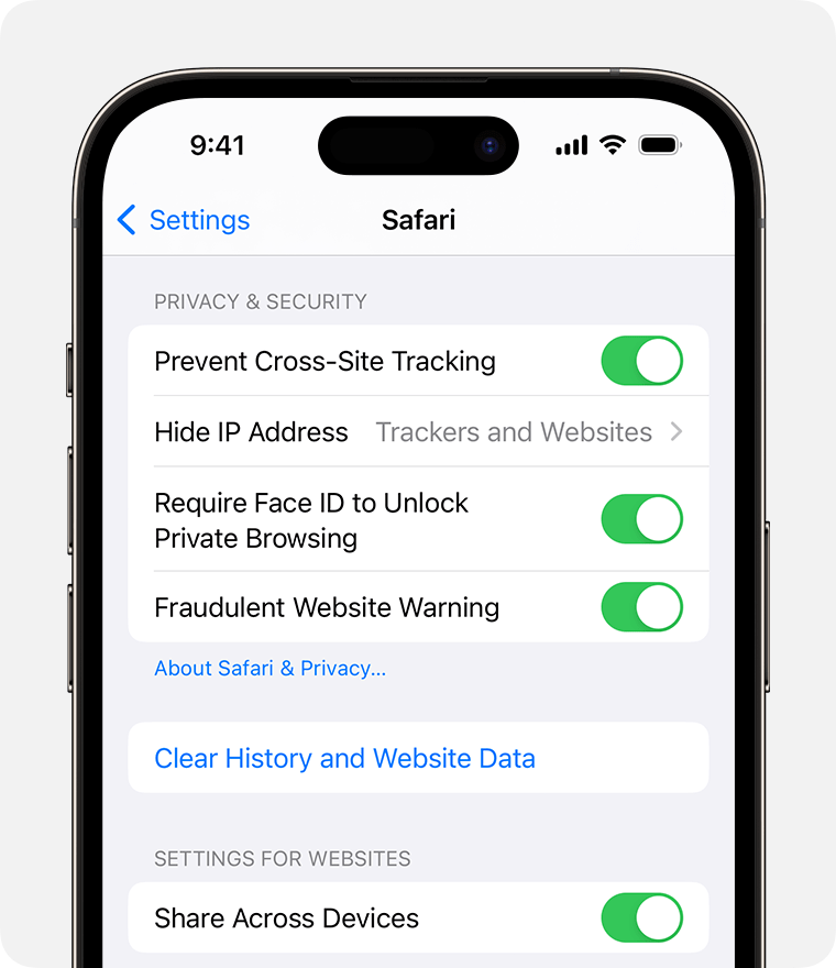 ios-17-iphone-14-pro-settings-safari-clear-history-and-website-data