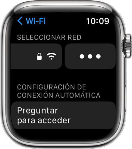 On Apple Watch, open the Wi-Fi settings