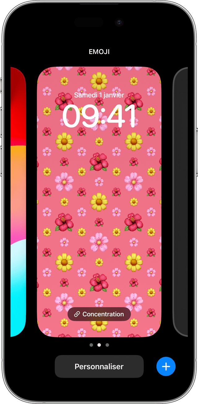 Vous pouvez alterner entre des fonds d’écran que vous créez à partir de l’écran de verrouillage sous iOS 17.