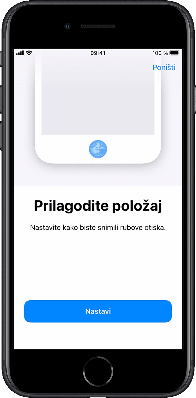 ios15-iphone-se-postavke-touch-id-pristupna-šifra-postavljanje-podesi-jedinstveni-otisak