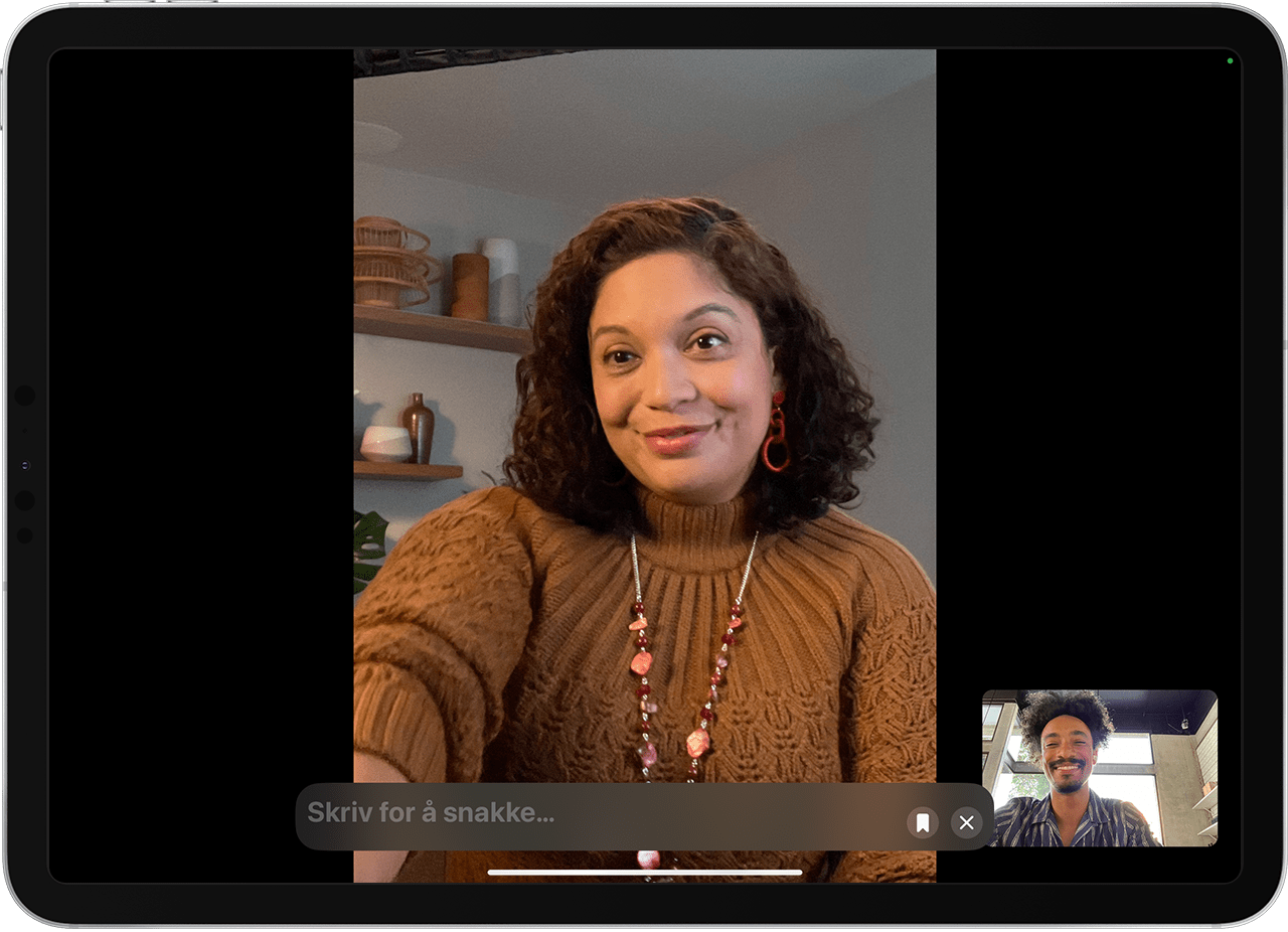 Direktetale i FaceTime på iPad Pro med iPadOS 17