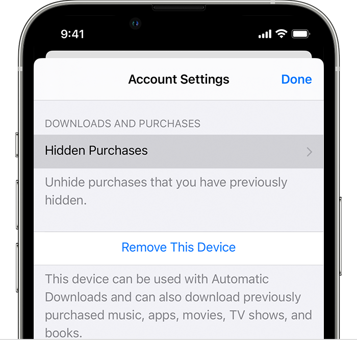 ios-16-iphone-13-pro-app-store-account-account-settings-hidden-purchases