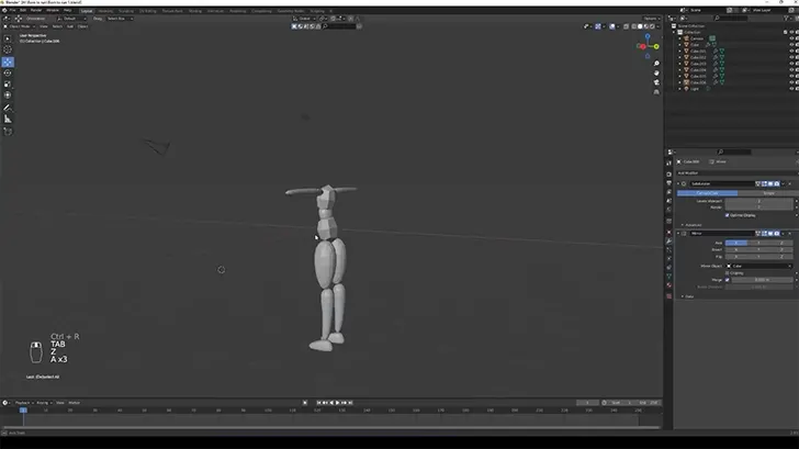 BlenderでCGの陸上系女子を作る動画