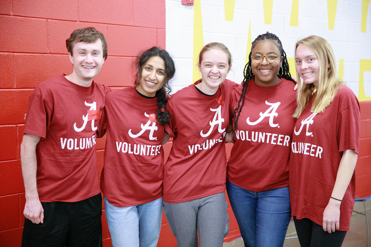 a group of students
