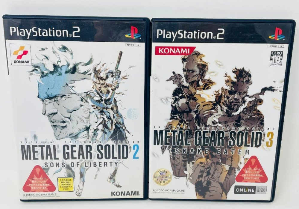 PS2のソフトのメタルギアソリッド2、3についてですが下記の物は両方とも初回生産版でしょうか？ それとも通常版でしょうか？