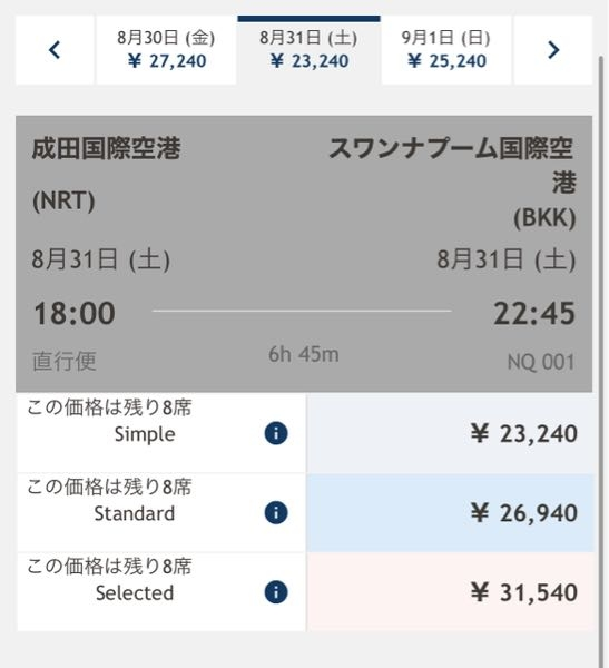 エアジャパンです。パスポートが取得できてなく、航空券が取れていません。残り8席となっていますが、これが売切れた場合、より高い価格で追加されていくのでしょうか？ それともこれが売切れた時点で終了なのでしょうか？色々調べたのですが分かりませんでした。本当に危機的状況で焦っているので教えていただきたいです。