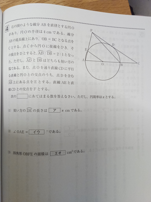 中学数学です。(3）の解き方と答えをお願いします。