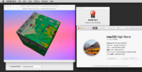 Macで､MacMAMEのゲームをしたいのですが､どうも画面が表示されません。バージョンが悪いのか､Mac本体が悪いのか､Romが悪いのか､わかりません。 画面エフェクトの｢Watch Me｣と｢Rotating Cube｣だけ表示してくれるのですが､こんな画面ではプレイできません。どなたか､MacでMAMEを正常に遊べている方､仕様を教えて下さい。 私の環境は､MacBookAir 11i...