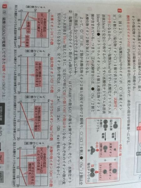 中3理科、イオンの問題です 下線を引いたところについてで、 Clが4つ、Naが2つあるなら NaClが2つできて、Clが2つ残ると思ったんですけど、解説と違くて、なぜそのままなのか教えて欲しいです お願いしますm(_ _)m