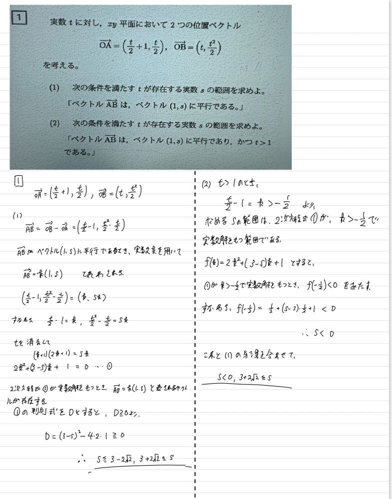 埼玉大学の入試数学について この解答って大丈夫ですか？ 答えは合ってましたが模範解答と少し違う解き方だったのでこの解き方でいいか有識者の方ぜひ教えて下さい！あと間違いがあれば教えて欲しいです。