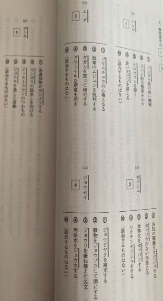 傍線で引かれたカタカナの部分の漢字を全部教えて頂きたいです。 正解は1から順に4.10.3.2.10です。 5の上のゼンキは「ゼンキしたように」のゼンキです。