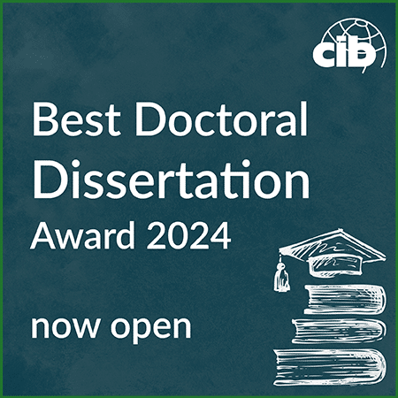 CIB Best Doctoral Dissertation Award 2024 now open