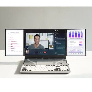 究極の3画面ノートPCが登場。外部拡張モニター不要でマルチディスプレイ環境を実現！