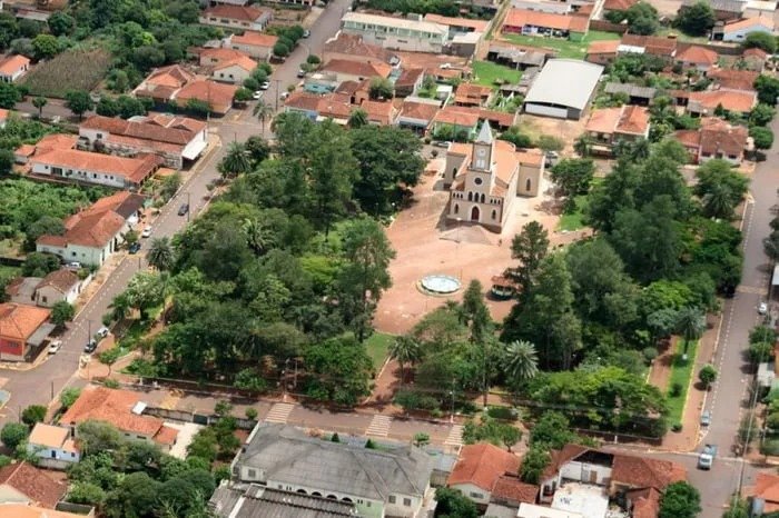 Vista aérea de Gavião Peixoto, em São Paulo