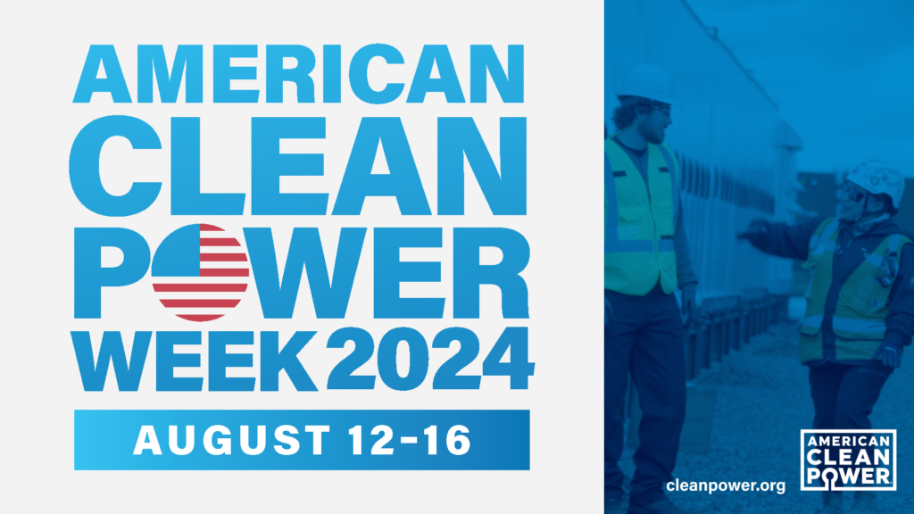 American Clean Power Week 2024 promo graphic.